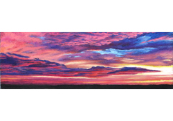 Intercepting Clouds Oil Pastel Thumbnail