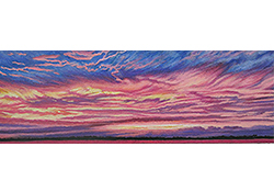 sky fire oil pastel thumbnail